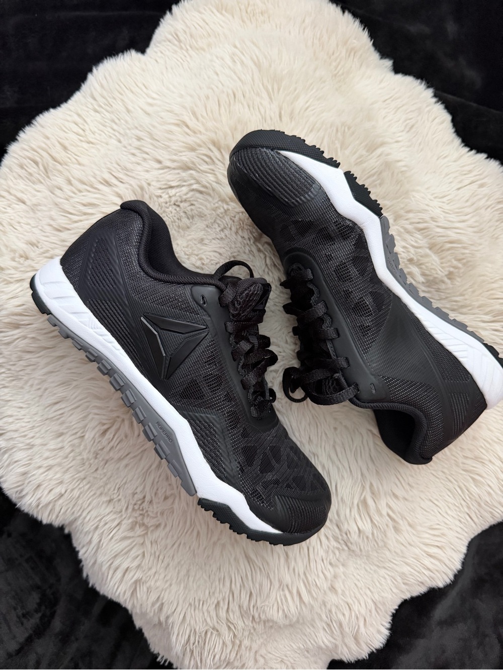 Reebok workout 2.0 Black and White Women’s Athletic Training Shoes
